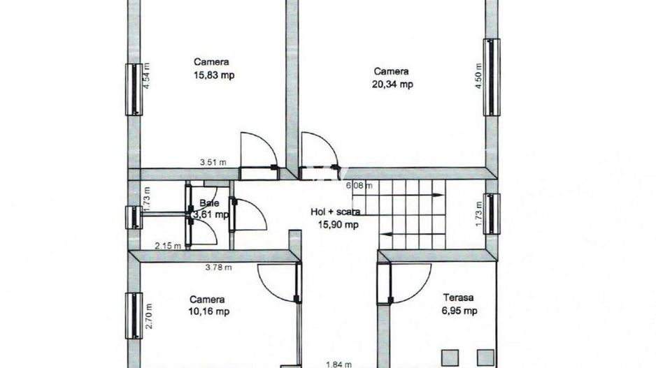 Spatiu birouri Centru, langa pacrul Sub Arini, Sibiu - Schiță 13