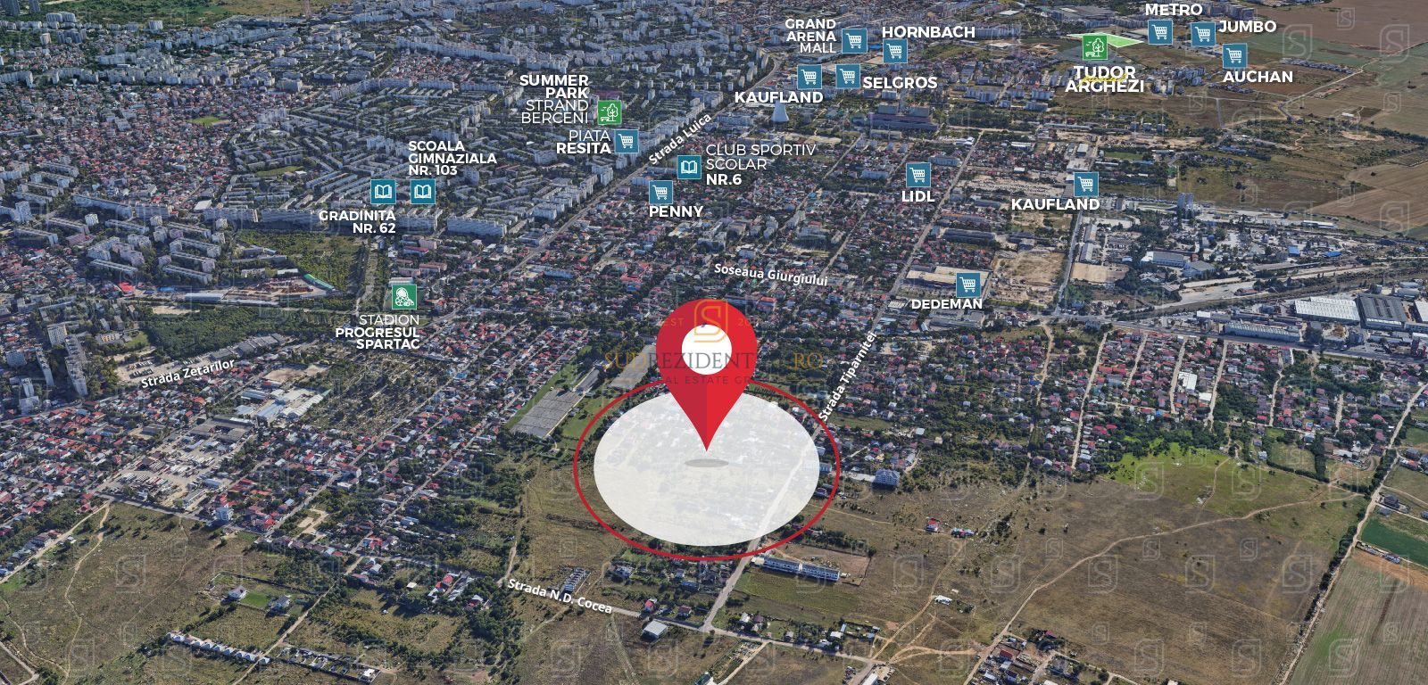 Teren intravilan 1013 mp cu dubla deschidere str. Tiparnitei, Sector 5 - Poză 4