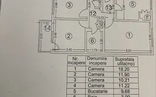 4 Camere - 85MP | Decomandat | 1/4 | Credit | 1983 | M Gorjului-5 min - Schiță 21