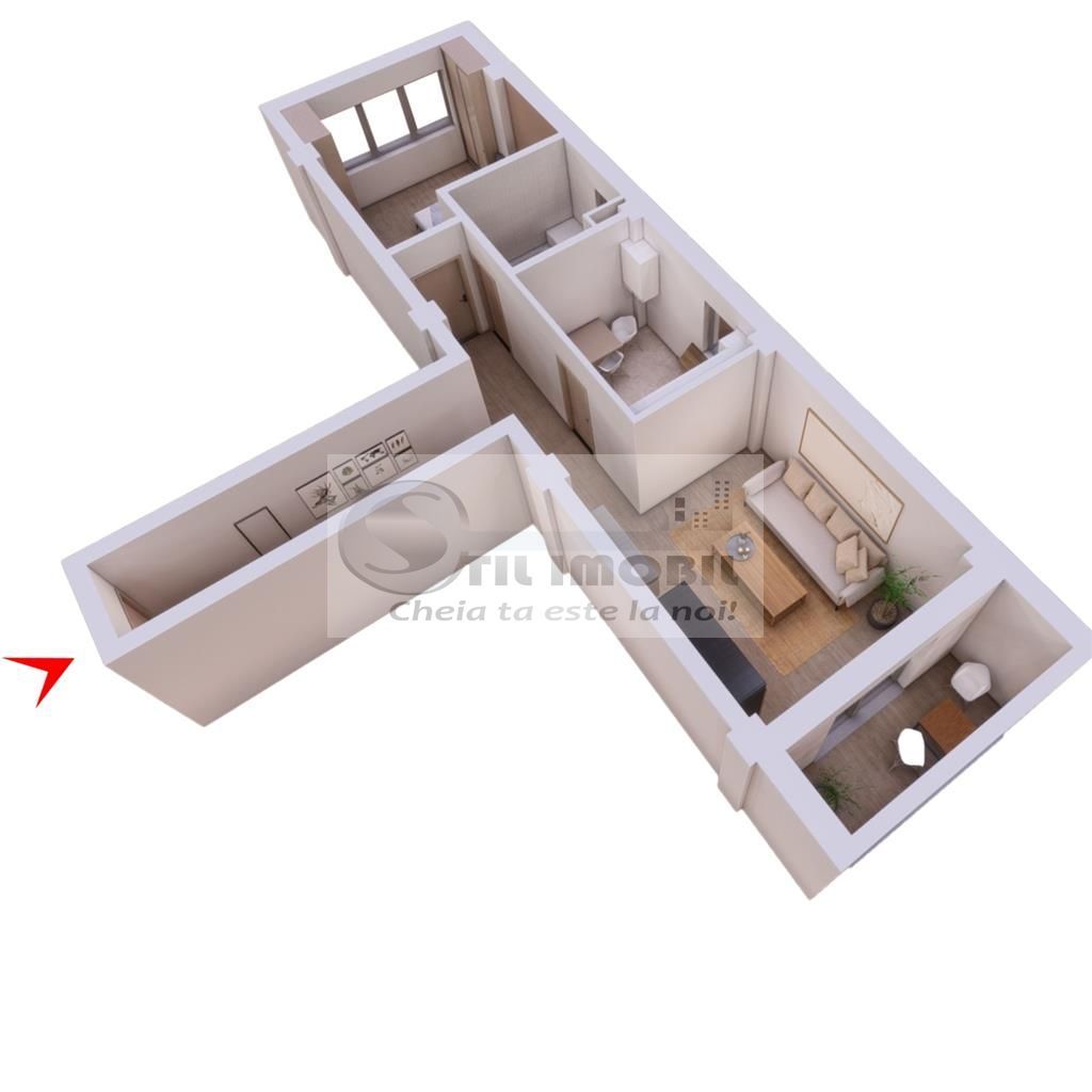 Apartament 2 camere - Pacurari - Strada Soarelui - Poză 4