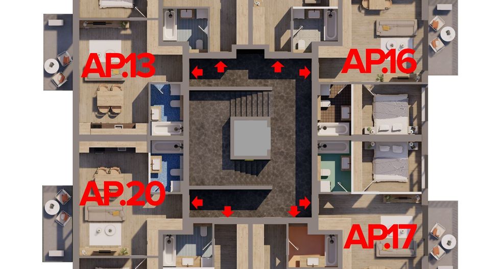 Apartament nou în ARED RED 9 Investiția inteligentă! Fără comisioane! - Poză 12
