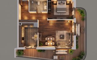 Studio Dublu- One Lake District Apartments- Loc parcare inclus - Poză 6