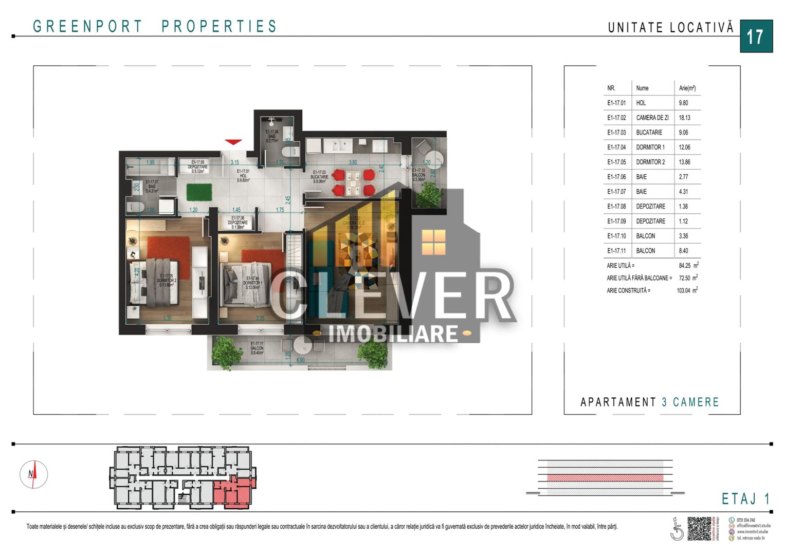Titan-Pallady Apartament 3 Camere Loc de Parcare Inclus - Poză 1