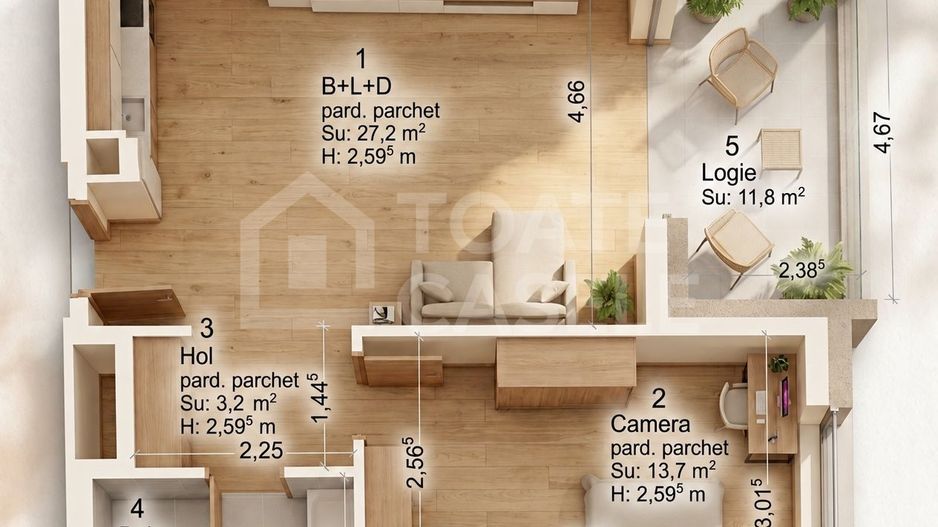 Apartament 2 camere premium | Smart Home | Zona Gării - Poză 5