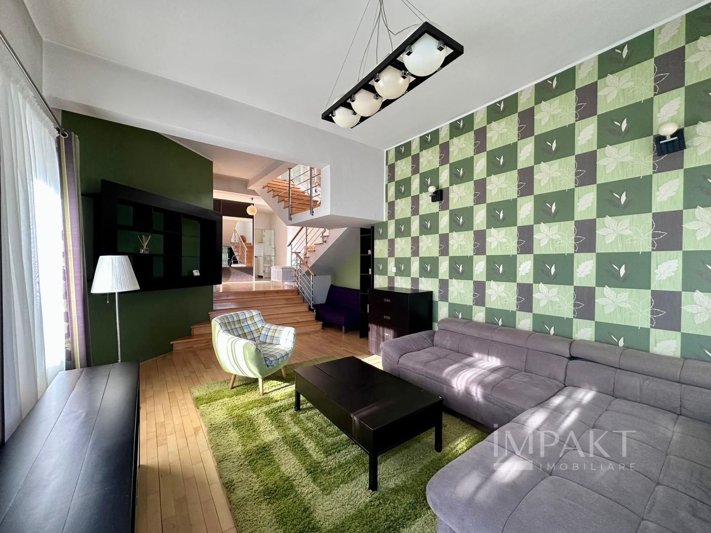 Duplex 4 camere, piscina si curte 2500 mp | de inchiriat Grigorescu - Poză 1