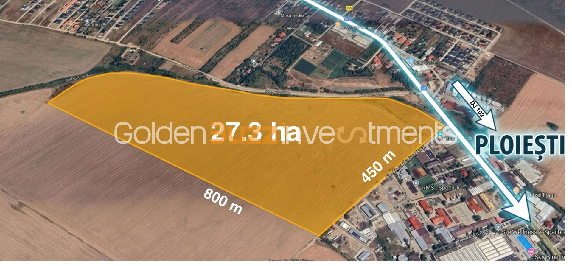 Teren intravilan 27 ha – Păulești | Pretabil Dezvoltare Rezidentiala - Schiță 2