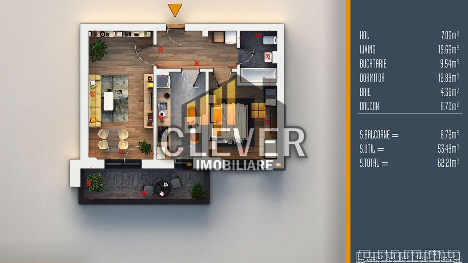 Apartament 2 Camere Decomandate Theodor Pallady Metrou Teclu - Poză 1