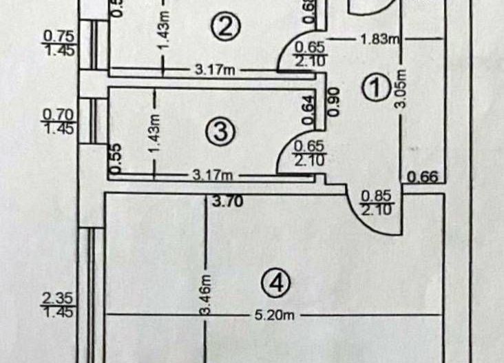 Garsoniera decomandata in bloc reabilitat langa metrou Raul Doamnei - Schiță 6