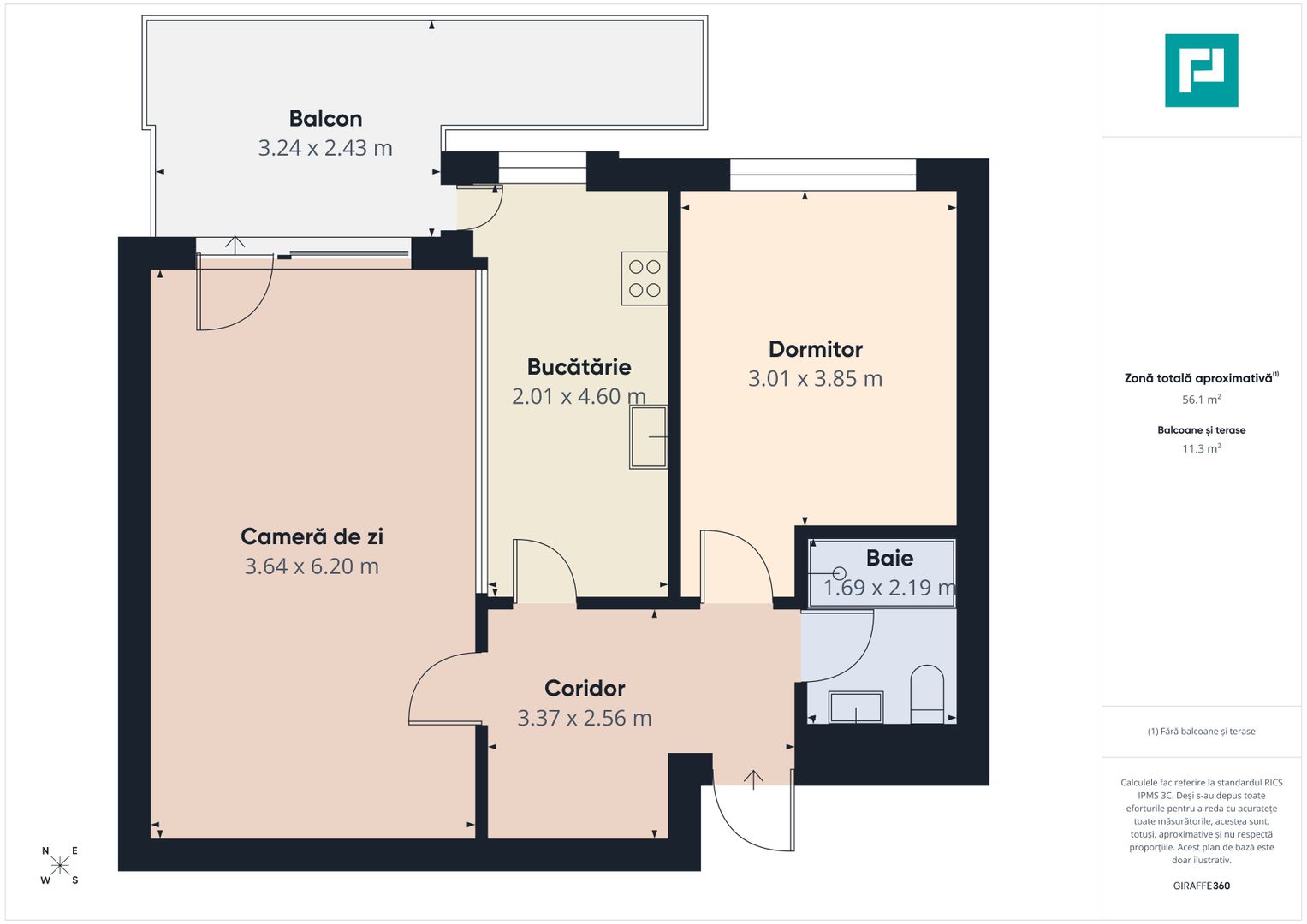Apartament 2 camere | Nusco City Faza 1 | - Poză 7