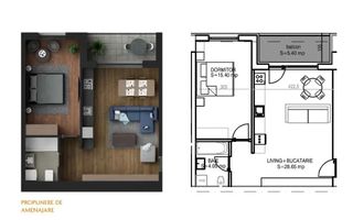 Apartament, 2 camere, spațios –  Lângă metrou - Apărătorii Patriei - Poză 2