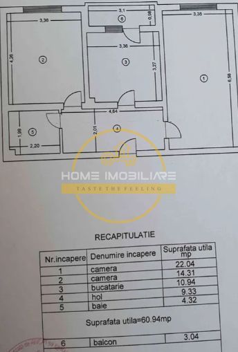 Etaj 2 Apartament 2 Camere-Decomandat 64mp!Loc de parcare inclus/Rond Era! - Poză 5