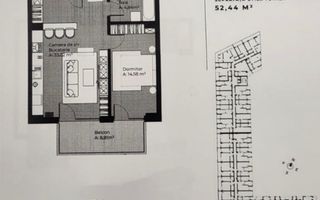 Oportunitate de investire! 52.44 pret 2600 euro mp! Cu cf august 2026! - Schiță 4