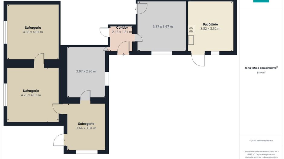 Casă cu 4 camere toate utilitățile și 1150mp teren - Poză 12