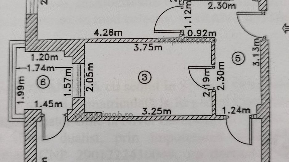Metrou Dimitrie Leonida Bloc 2022 - Apartament 2 Camere Decomandat - Schiță 9