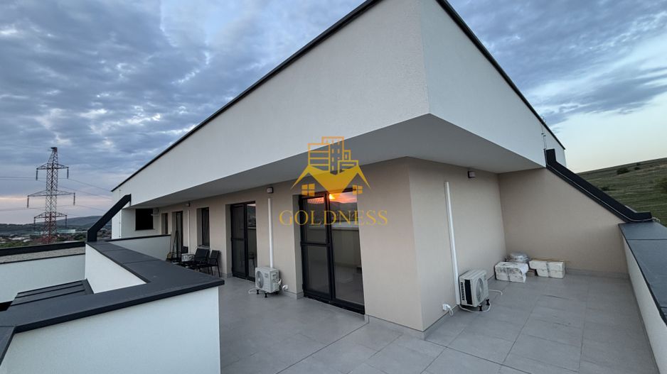 3 camere, modern, parcare, prima închiriere, terasă 46 mp, totul nou - Poză 1