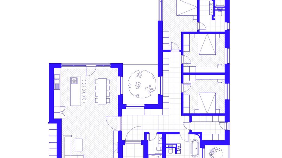 Vila de Lux Parter | Piscina | Arhitectura Deosebita | Finalizat - Schiță 7