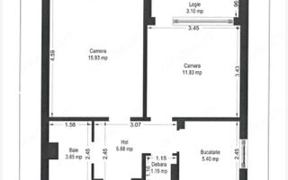 Apartament 2 camere decomandat zona Complex-Olimpia -CENTRALA - Poză 5