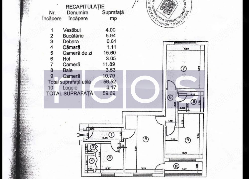 VANZARE 3 CAMERE | ETAJ 1 | ZONA CRANGASI | IDEAL LOCUIT SAU INVESTITIE - Schiță 9
