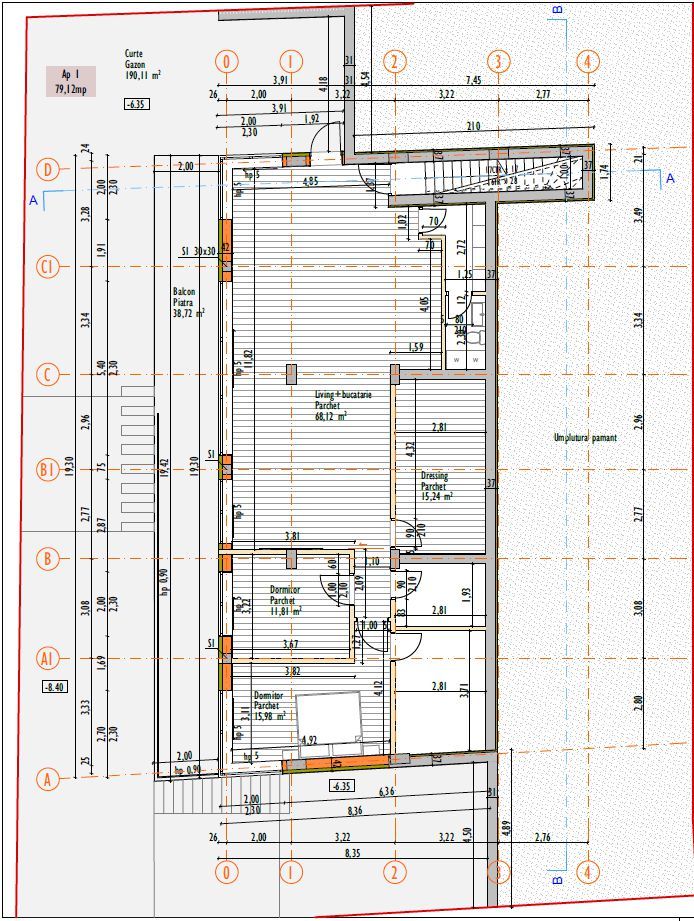 Apartament cu 3 camere in bloc cu 4 apartamente | 140 mp | Curte 200 mp - Poză 5