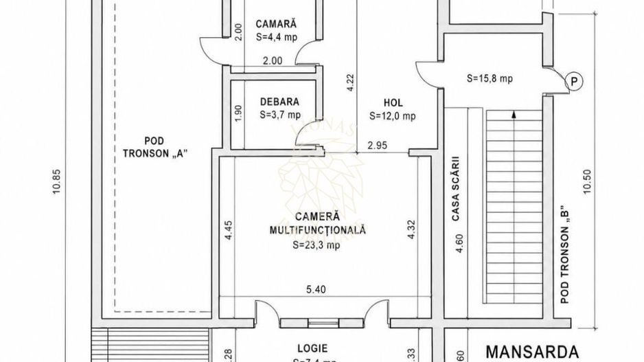 Apartament 1 camera- etaj 2 - parcare- stadiu gri- Zona Rest. Colina - Poză 5