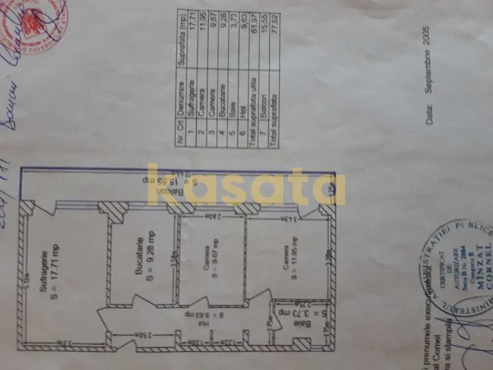 OPORTUNITATE | APARTAMENT 3 CAMERE | TEI | DECOMANDAT - Schiță 6
