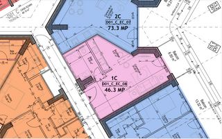 Vânzare, studio, One Lake District, București - Schiță 7