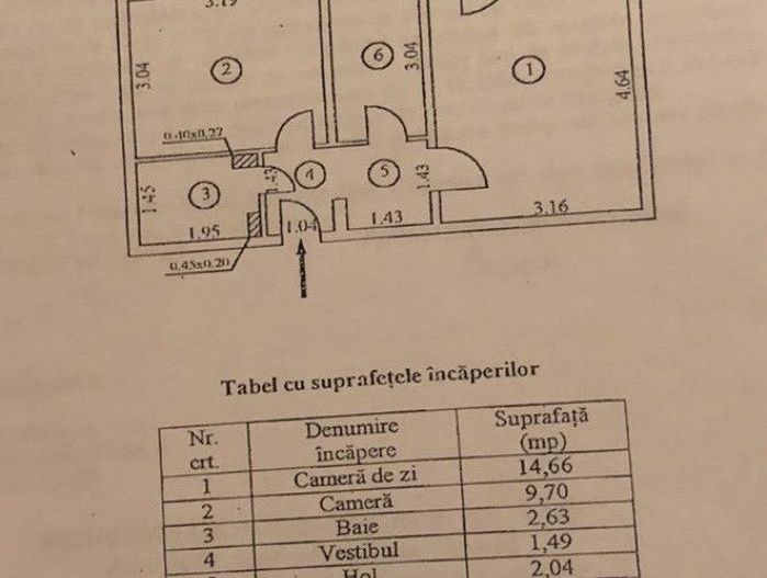 Apartament 2 camere zona Brancoveanu - Huedin. - Poză 9