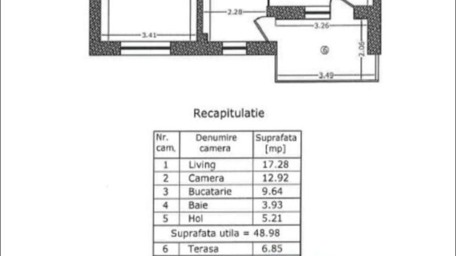 2 Camere de Vanzare Giulesti Complex Aqua City - Schiță 15