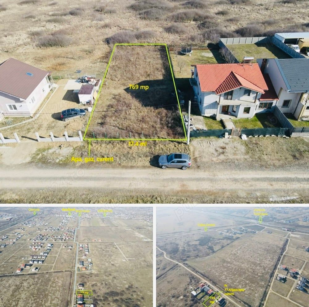 Calea Urseni-Centura | Teren 766 mp | Apa, Gaz, Curent - Poză 1