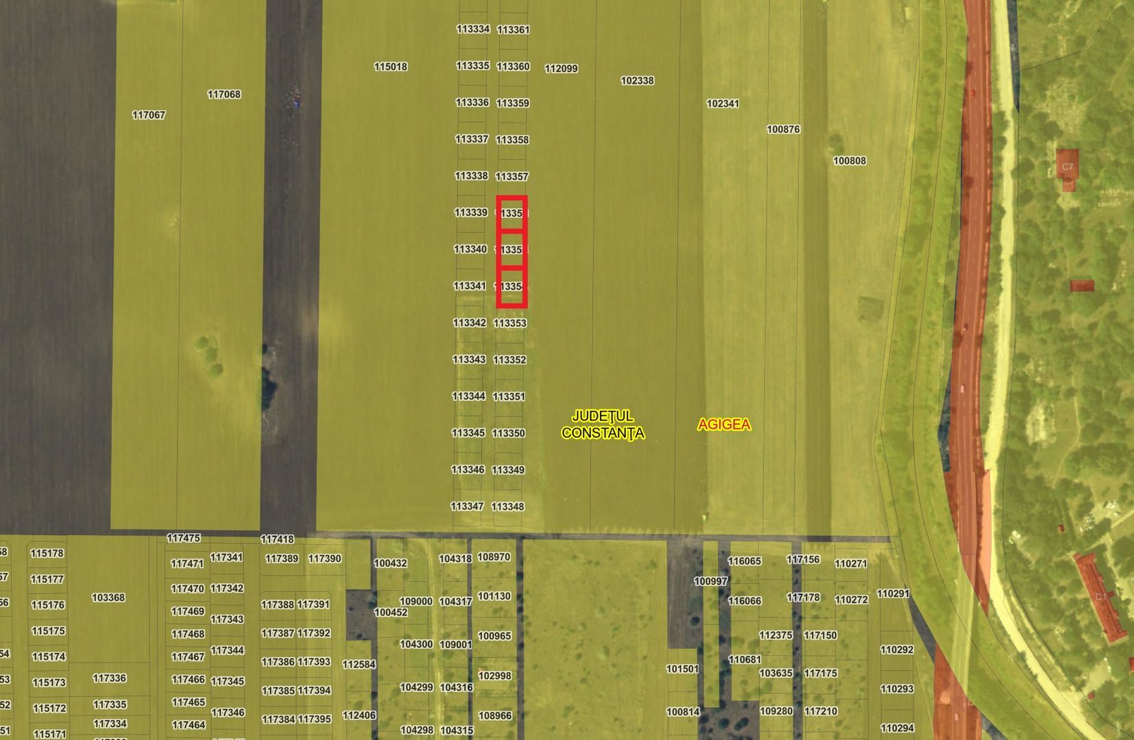 3 loturi teren intravilan 400mp zona Agigea RO-RO - ideal investitie - Poză 1