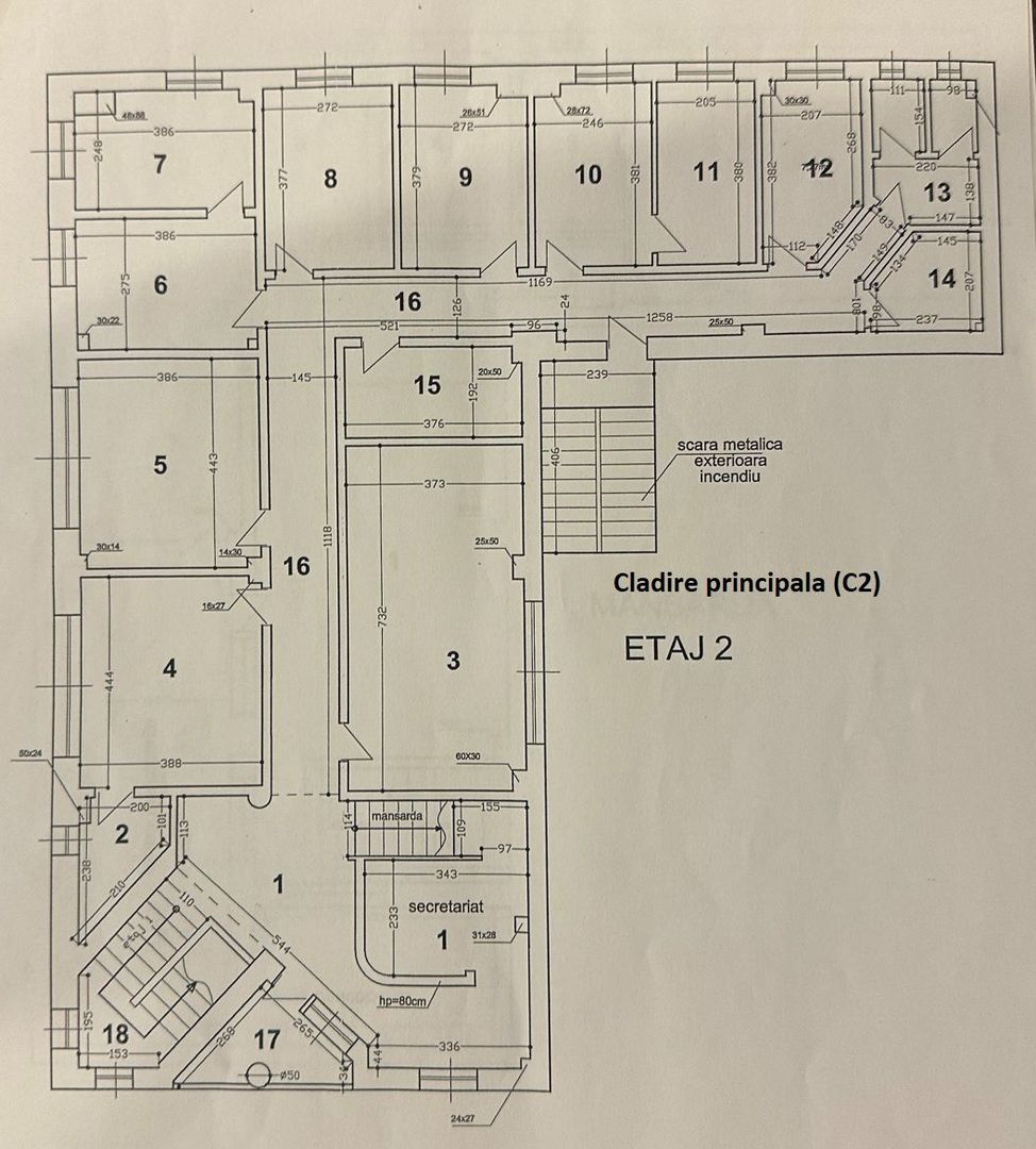 VATRA LUMINOASA -Agricultori | Cladire 1900mp din 2001 | Teren 1030mp - Schiță 6