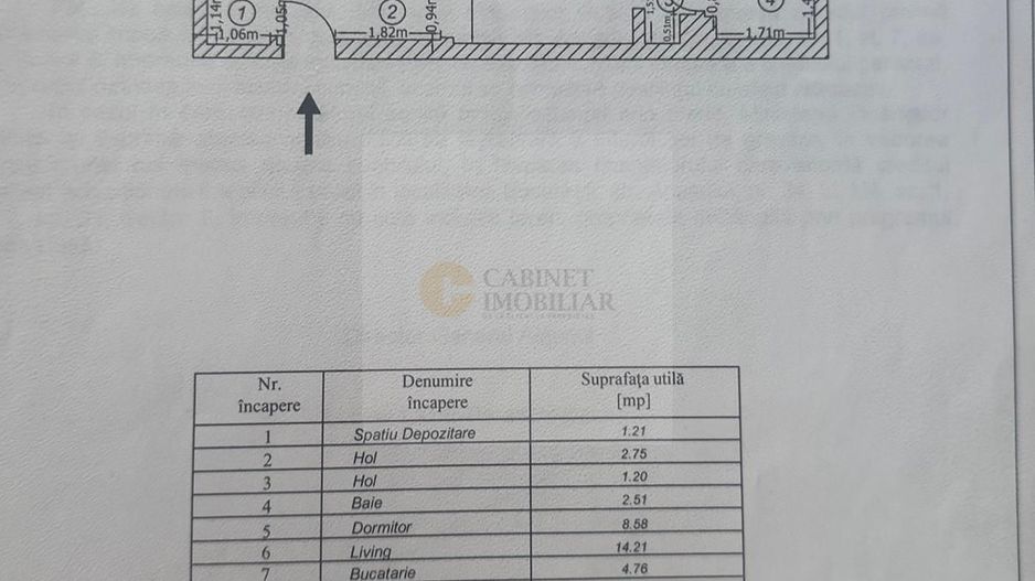 3 Camere | Etaj Intermediar | Decomandat | Creditabil | Gorjului - Schiță 8