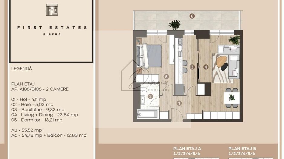 Luxury I 2 camere First Estates Pipera I Plaza Pipera Rond OMV I COM0% - Poză 6