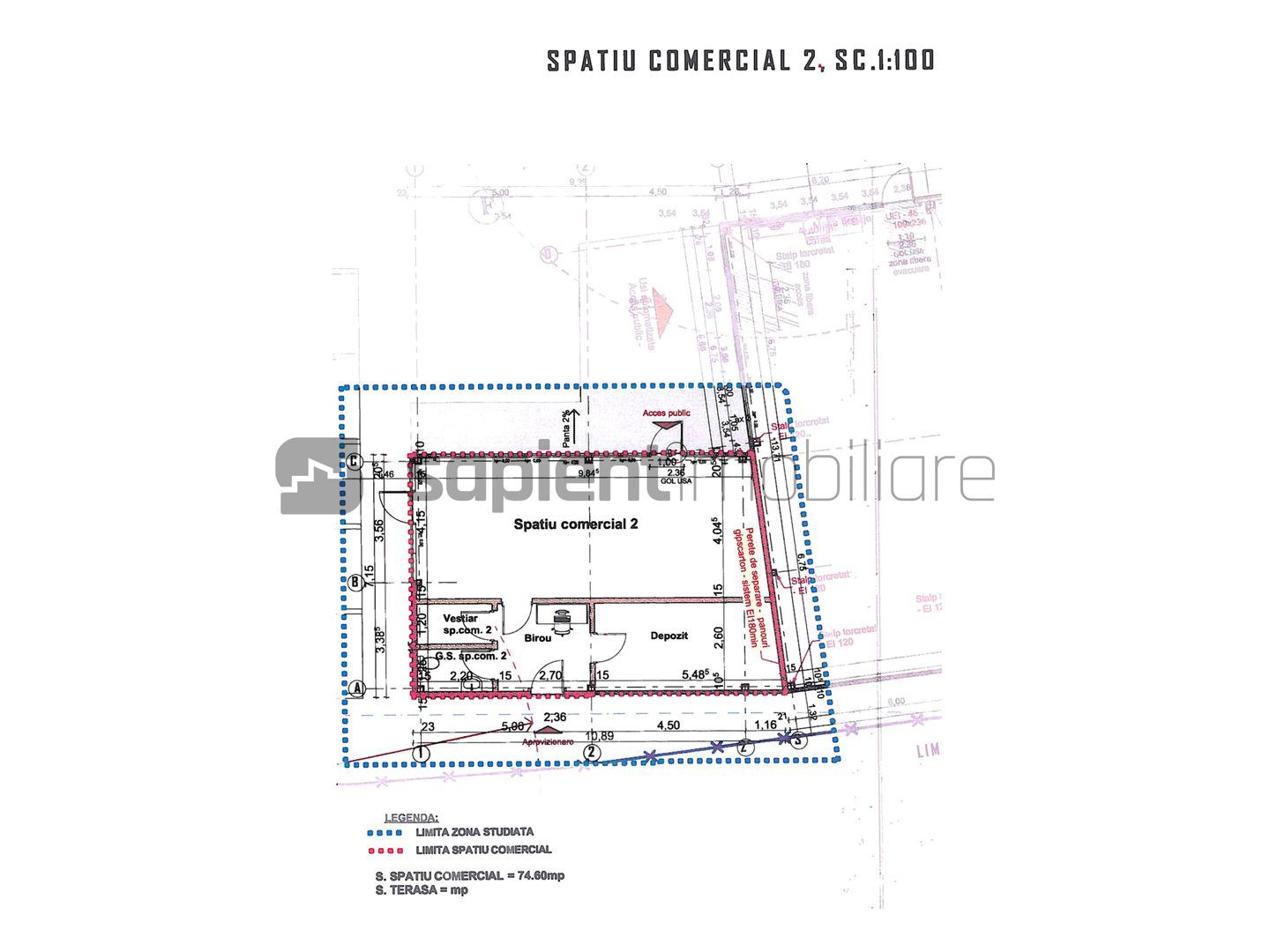 Sapient | Galerie comercială în Tileagd, jud. Bihor - Schiță 5