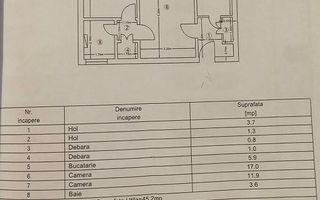 Tatarasi 2 camere etaj 3/10 - Complet Mobilat - 52mp FARA RISC - Poză 10
