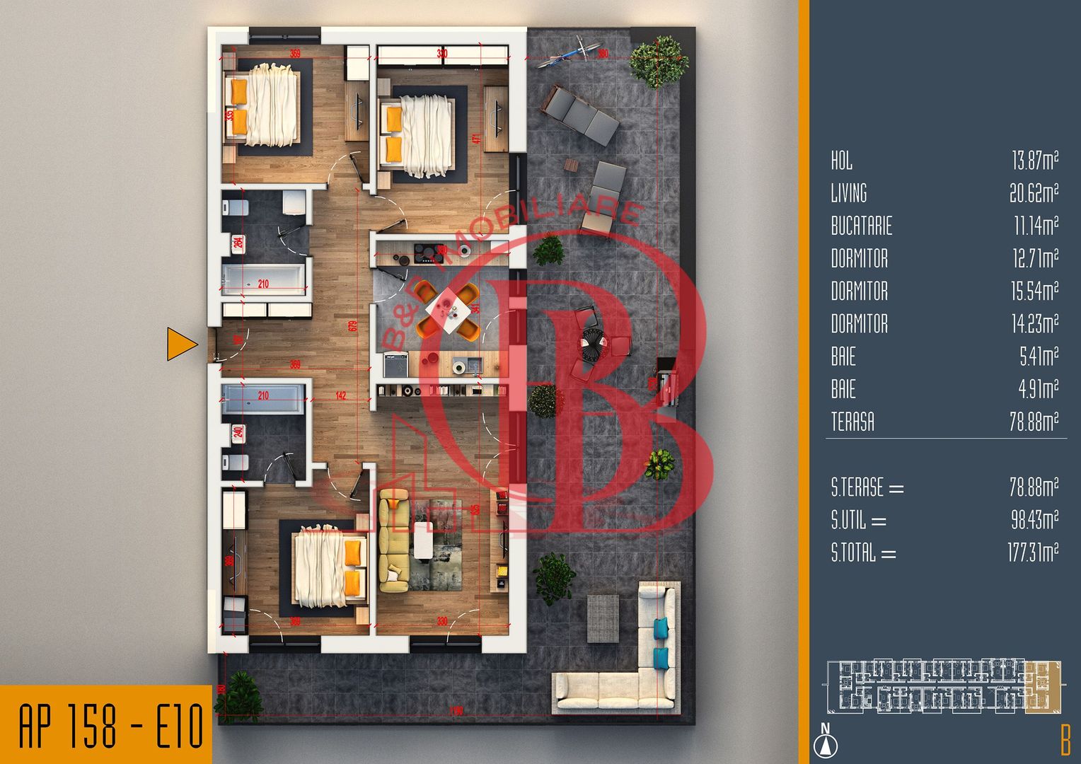 Oferta Lansare 4 camere proiect nou Pallady - Schiță 7
