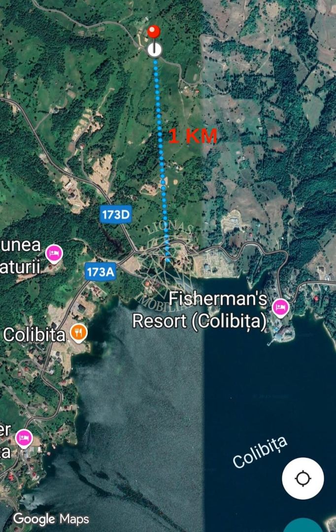 Teren 400 mp - ideal Cabana turistica- utilitati-panorama lac Colibita - Poză 3