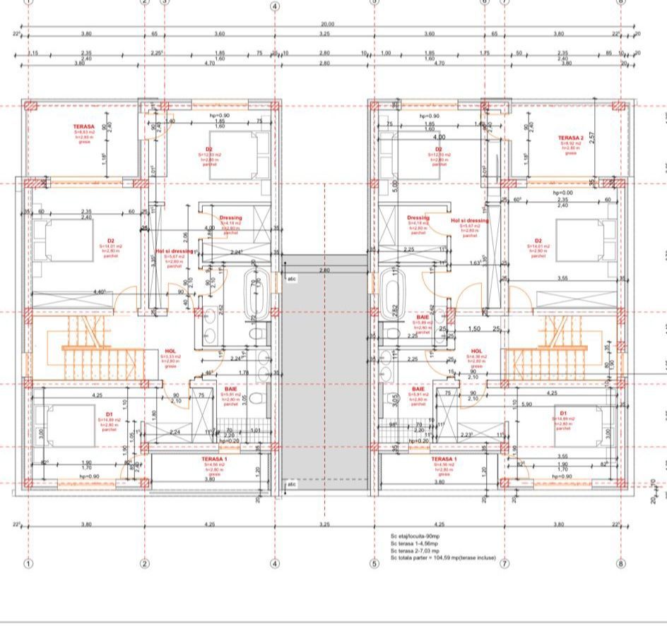 Duplex cu 5 camere despartit prin Garaj - Lidl - Poză 18