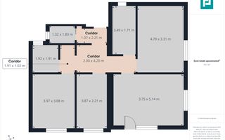 Apartament 3 camere cu curte proprie în Giroc - Poză 6