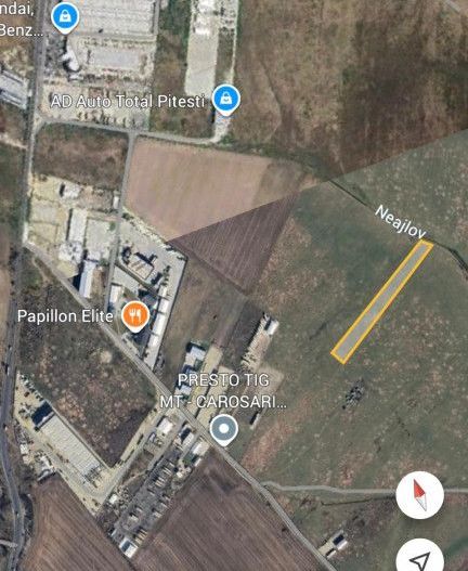 Teren 10.000 mp zona industriala Albota 10 euro mp -Arges - Poză 2