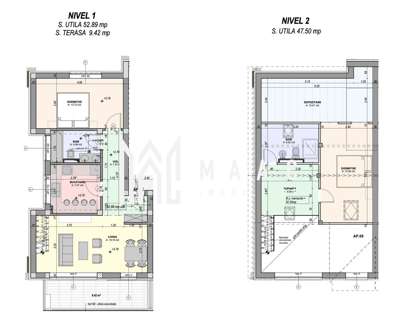 0% Comision I Penthouse pe 2 niveluri I 3 Camere I Decomandat I Predare la cheie - Poză 11