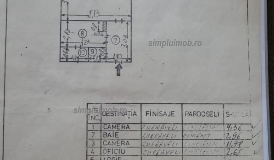 Giurgiului Luica 3 camere - Schiță 7