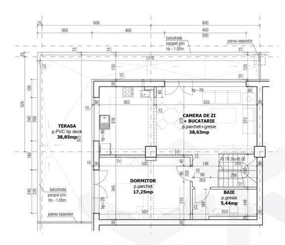 Penthouse 4 camere Maurer Residence zona Coresi - Schiță 29