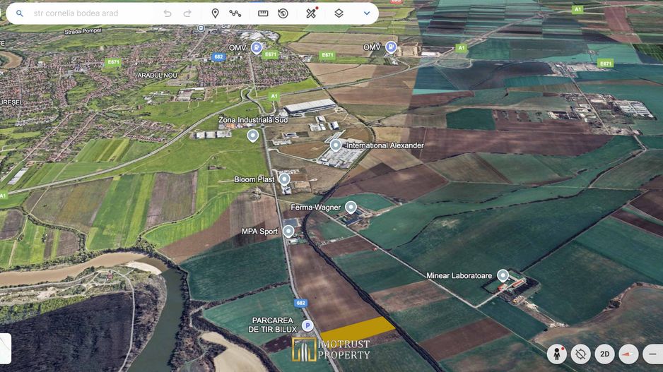 Teren 21.000 mp – Arad, Zona Industrială Sud – Acces A1 - Poză 4