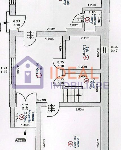Casă individuala cu 5 camere garaj și pivnita in Turnisor - Schiță 17