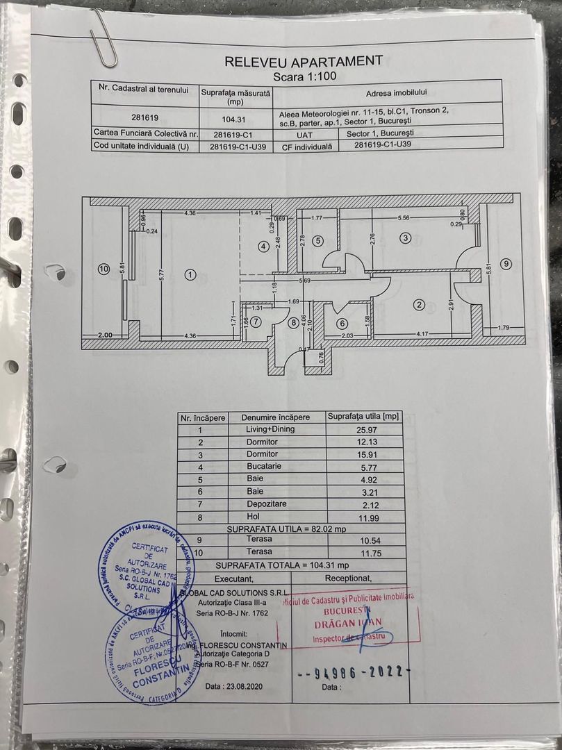 Apartament 3 Camere | Băneasa | LUX | Loc de parcare - Schiță 21