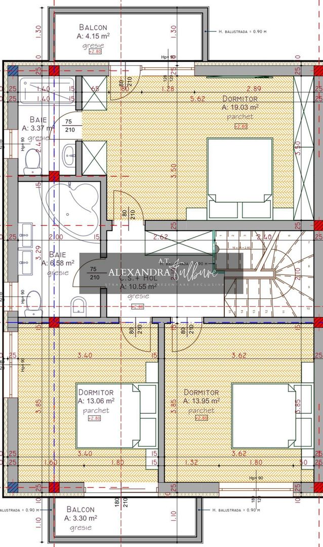 Duplex 4 camere | 120 mp utili | 180 mp curte | P+ET+POD | Floresti - Poză 78