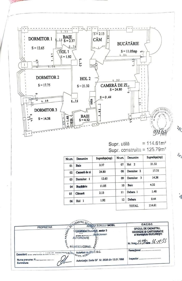 Bulevardul Unirii | 4 camere | vedere mixta | 115mp utili | Decomandat - Schiță 18