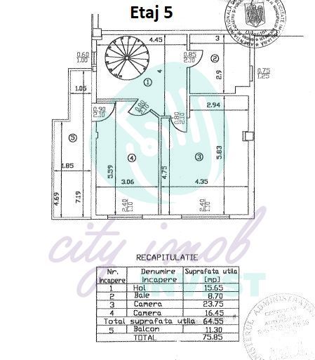 Duplex Penthouse with Panoramic View - Poză 3