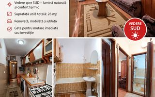 Apartament cu 1 cameră, ETAJ 2, VASLUI - zona FEROVIARI; - Poză 1